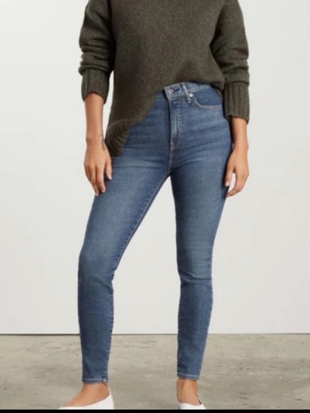 Everlane The Way-High Skinny Cropped Jeans, Size 26, NWT